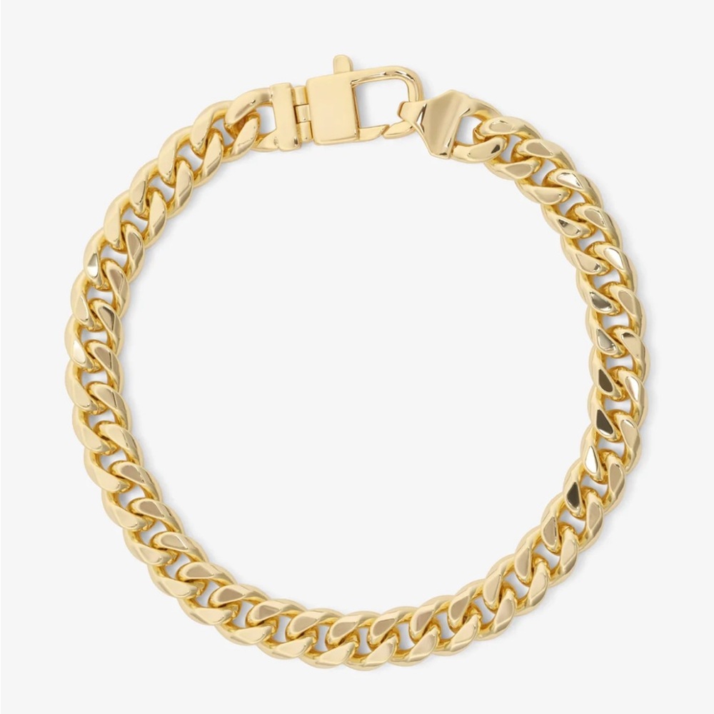 Melinda Maria NWT Julian Cuban Chain Bracelet 6.8mm